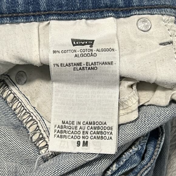 Levis 524 Jeans Womens 9M Blue Too Superlow Stretch Denim Pants - Picture 16 of 16
